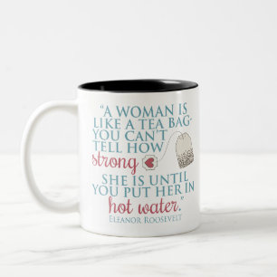 Eleanor- Rooseveltzitat Zweifarbige Tasse