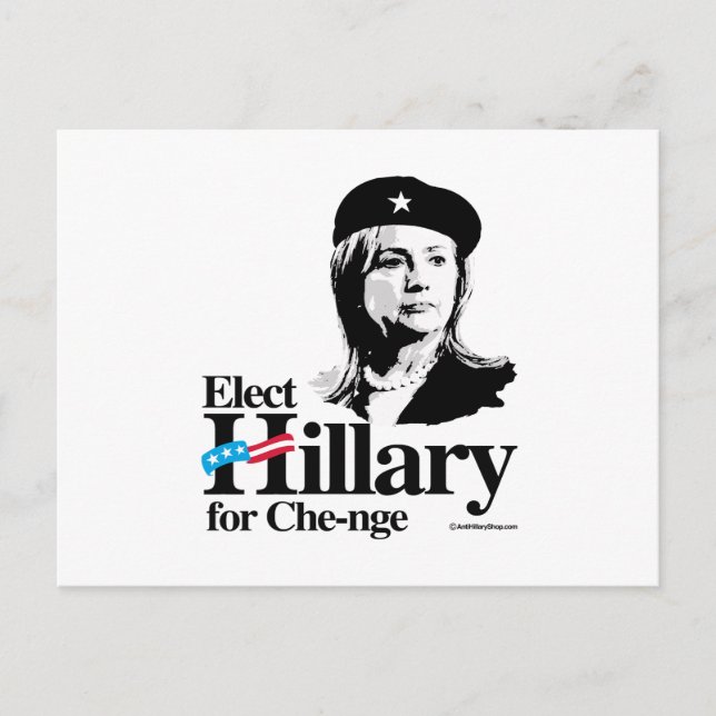 Elect Hillary für Herausforderung Postkarte (Vorderseite)