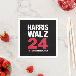 Elect Kamala Harris & Tim Walz 2024 Serviette