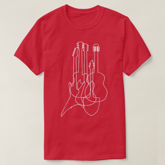 Electric Acoustic Guitars Classical Music Lover T-Shirt (Design vorne)