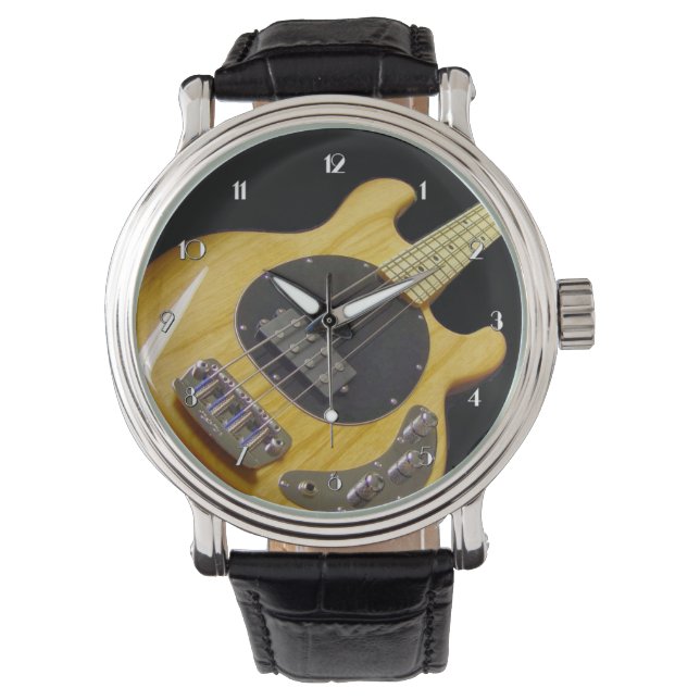 Electric Bass Guitar Armbanduhr (Vorderseite)