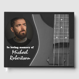 Electric Bass Guitar auf dem Black Memorial Gästeb Gästebuch