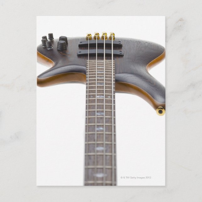 Electric Bass Guitar Postkarte (Vorderseite)