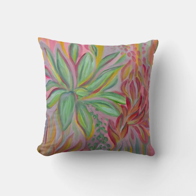 Electric Bloom Kissen (Vorderseite)