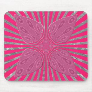 Electric Bloom Wings: Ein lebendig kantiger und sc Mousepad