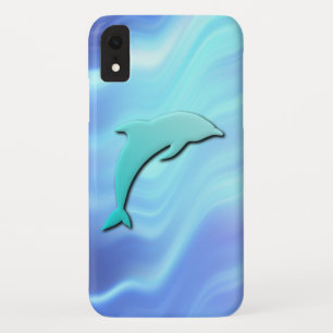 Electric Blue Dolphin Case-Mate iPhone Hülle