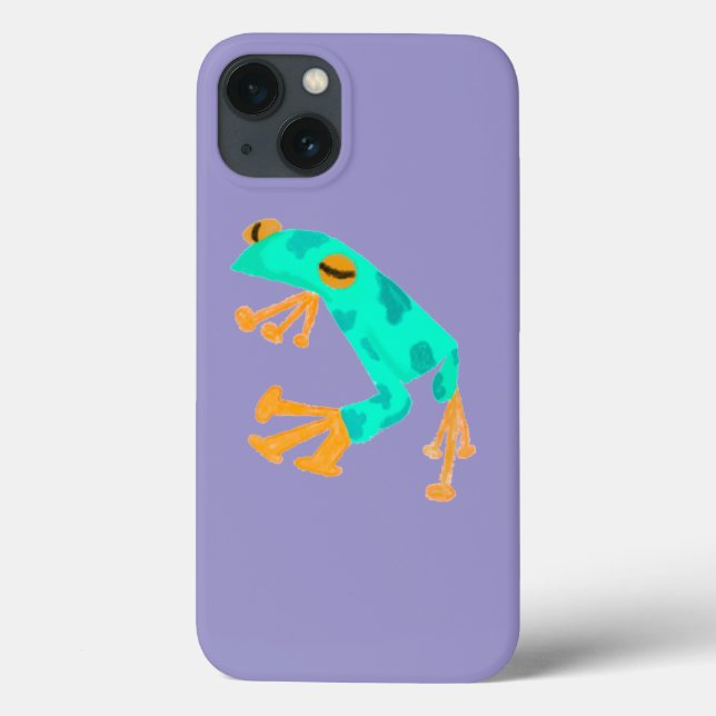 Electric Blue Frog Telefongehäuse - Lavendel Case-Mate iPhone Hülle (Rückseite)