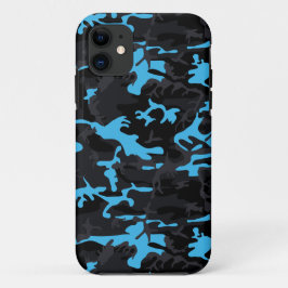 Electric Blue Highlights Camouflage Case-Mate iPhone Hülle