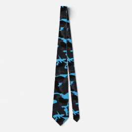 Electric Blue Highlights Camouflage Krawatte