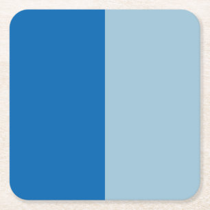 Electric Blue Lemonade und Aquamarine Duo Ton Rechteckiger Pappuntersetzer