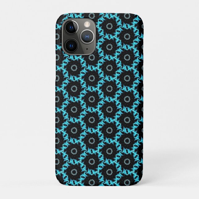 Electric Blue Mandala Case-Mate iPhone Hülle (Rückseite)