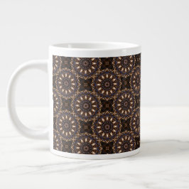 Electric Blue Medallions Tasse - Jumbo
