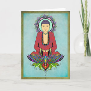 Electric Buddha Grußkarte Karte