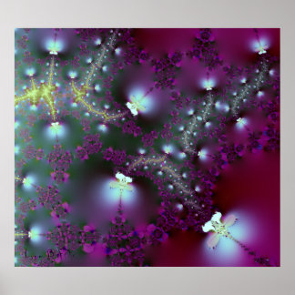 Electric Dragonflies Poster