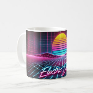 Electric Dreams Retro Neon Mug - Inspiré des année