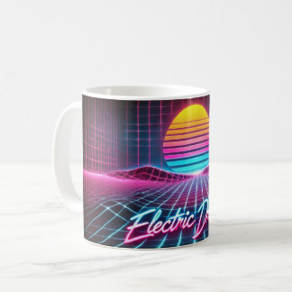 Electric Dreams Retro Neon Mug - Inspiré des année