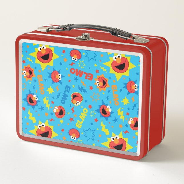 Electric Elmo Pattern Metall Brotdose (Vorderseite)