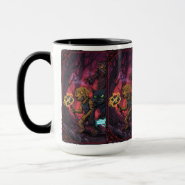 Electric Fantasy Animal Warrior Art Tasse