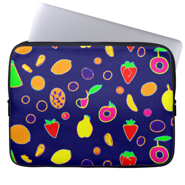 Electric Fruit Fiesta Design Laptopschutzhülle (Vorderseite)