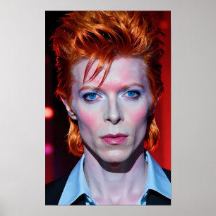 Electric Glam Gaze im roten Licht Poster