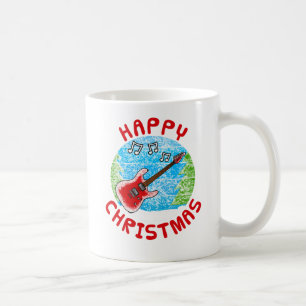 Electric Guitar Christmas Gitarrist Music Teacher Kaffeetasse