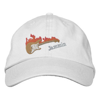 Electric Guitar Embroidered Cap Bestickte Baseballkappe