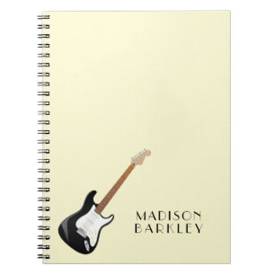 Electric Guitar Musician Music Teacher Notizblock
