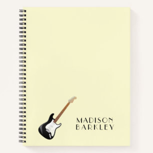 Electric Guitar Musician Music Teacher Notizbuch
