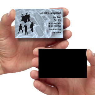 Electric Guitar Rock Music Business Cards Visitenkarte