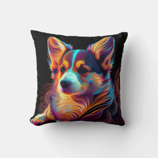 "Electric Lady" Coussin Corgi