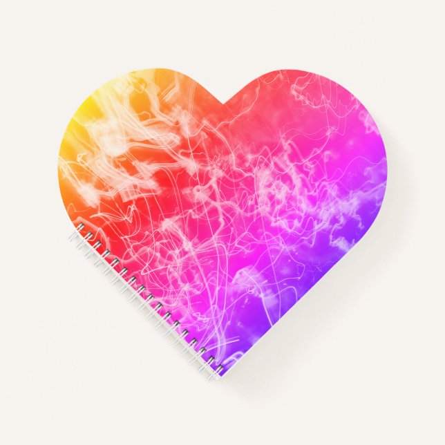 Electric Light Lines Gradient Abstract Modern. Notizbuch (Vorderseite)