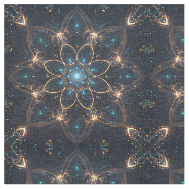 Electric Mandala Fabric Stoff (Nahaufnahme)