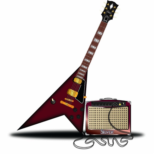 Electric n' Amp Thrash Fotoskulptur Magnet (Vorne)