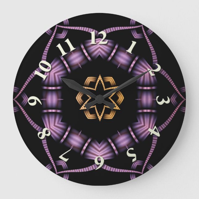 Electric North Star Große Wanduhr (Vorderseite)