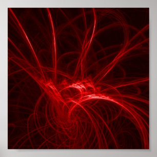 Electric Red Picture Poster