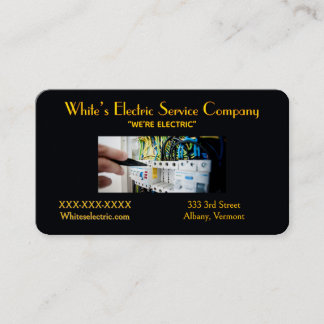 “Electric Service Company ” Business Card Visitenkarte