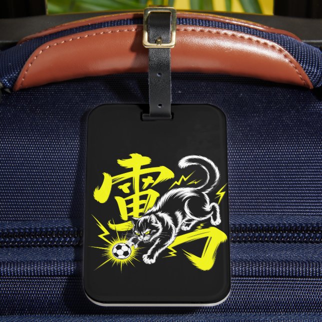 Electric Thunder Cat Soccer For Travelers & Anime  Gepäckanhänger (Vorderseite Insitu 2)