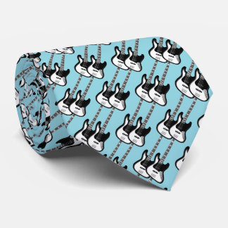 Electric Two Guitar Pattern Krawatte