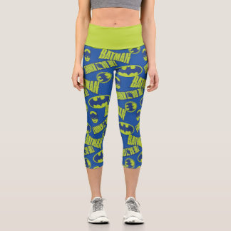 Electric Up Batman - Das dunkle Rittermuster Capri Leggings