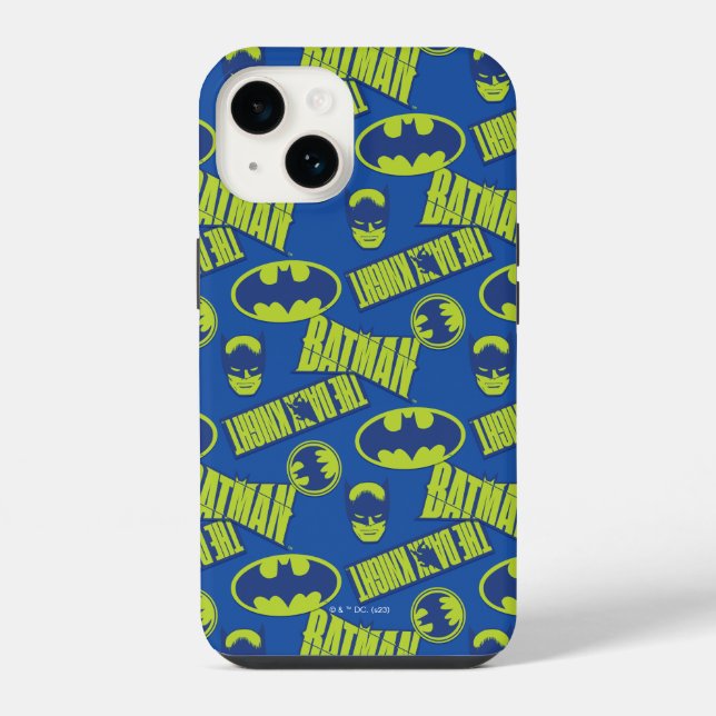 Electric Up Batman - Das dunkle Rittermuster iPhone 14 Hülle (Rückseite)