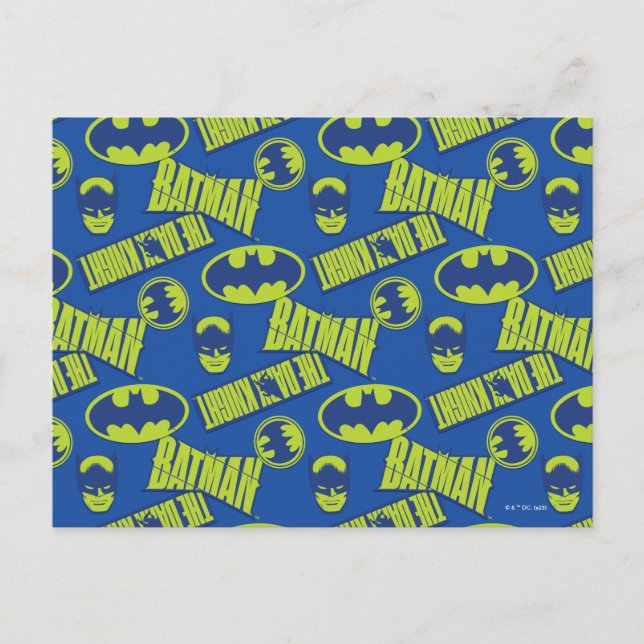 Electric Up Batman - Das dunkle Rittermuster Postkarte (Vorderseite)