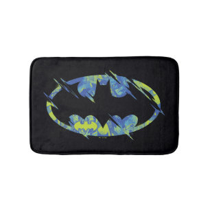 Electric Up Batman Symbol Badematte