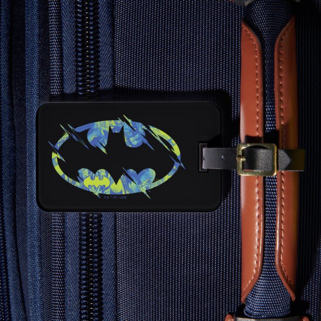 Electric Up Batman Symbol Gepäckanhänger (Vorderseite Insitu 4)