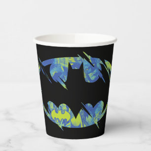 Electric Up Batman Symbol Pappbecher
