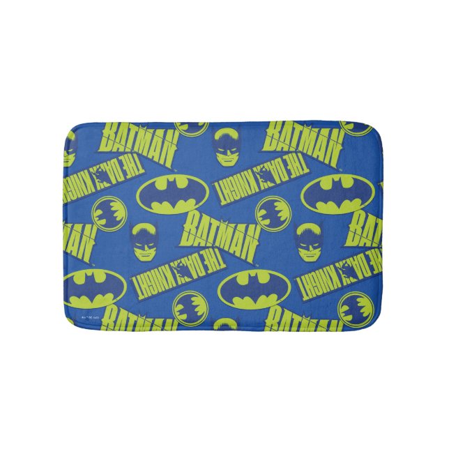 Electric Up Batman - The Dark Knight Pattern Badematte (Vorderseite)