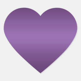 Electric Violet Heart Felt Weihnachtskleber Herz-Aufkleber