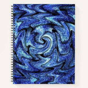 Electric Vortex - 8,5" x 11" SpiralNotebook Notizbuch