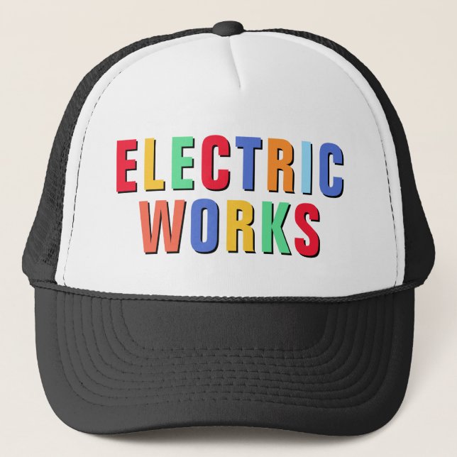 Electric Works™ Trucker Hat Truckerkappe (Vorderseite)