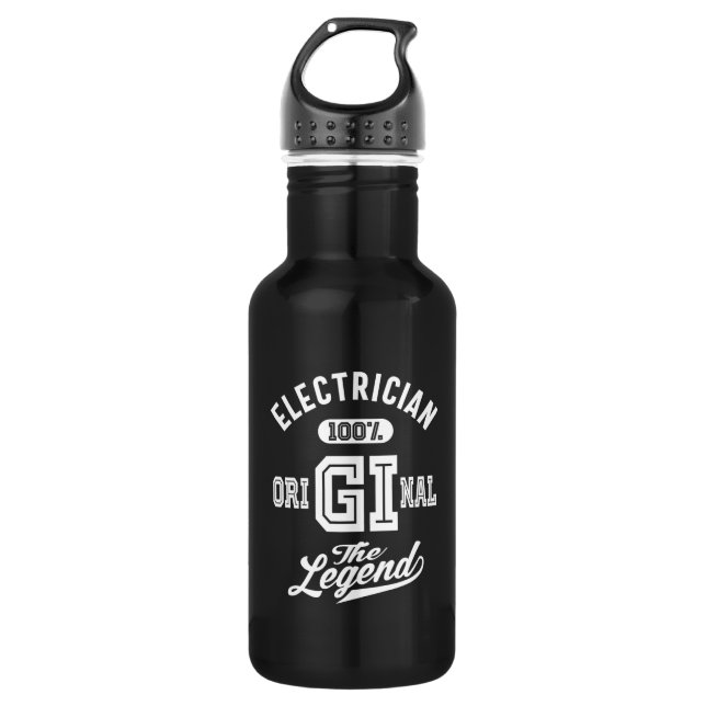 Electrical Job Title Gift Edelstahlflasche (Vorderseite)