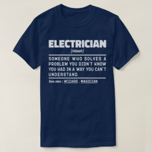 Electrical Noun Cool Vater Sarcastic Fathers Day T-Shirt